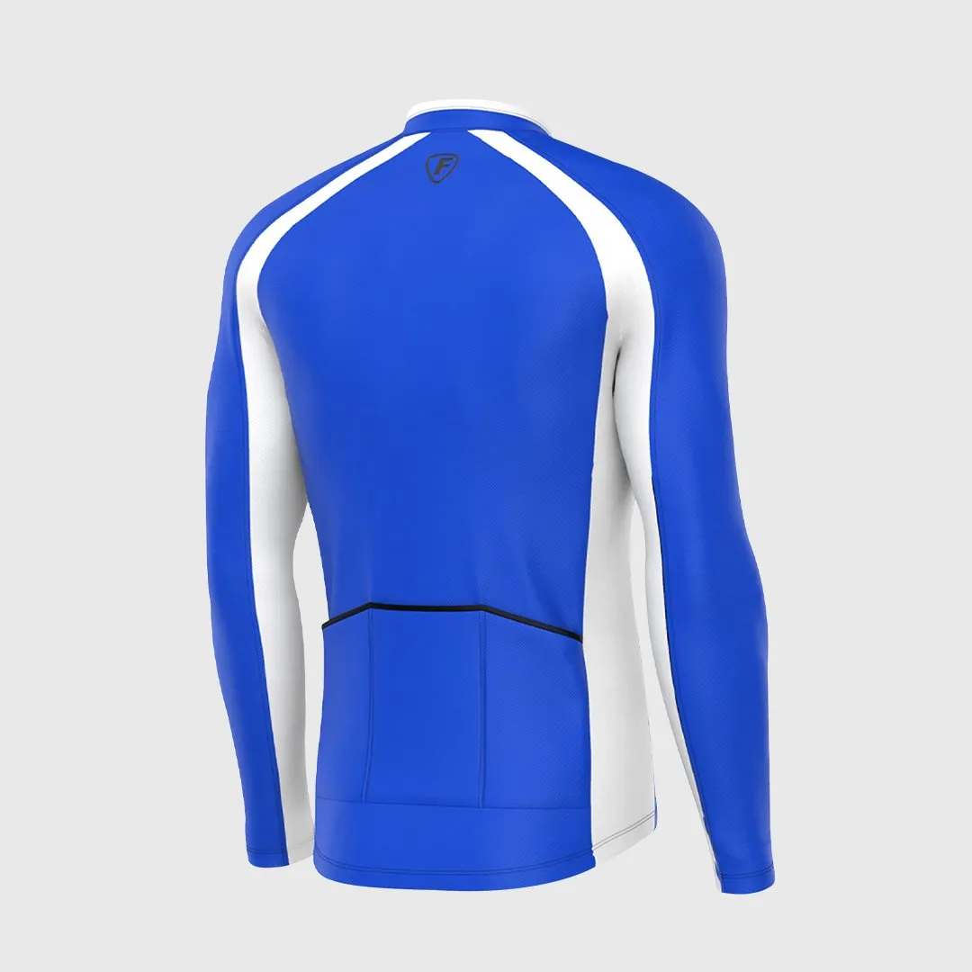 Fdx Transition Blue Men's & Boy's Long Sleeve Winter Cycling Jersey