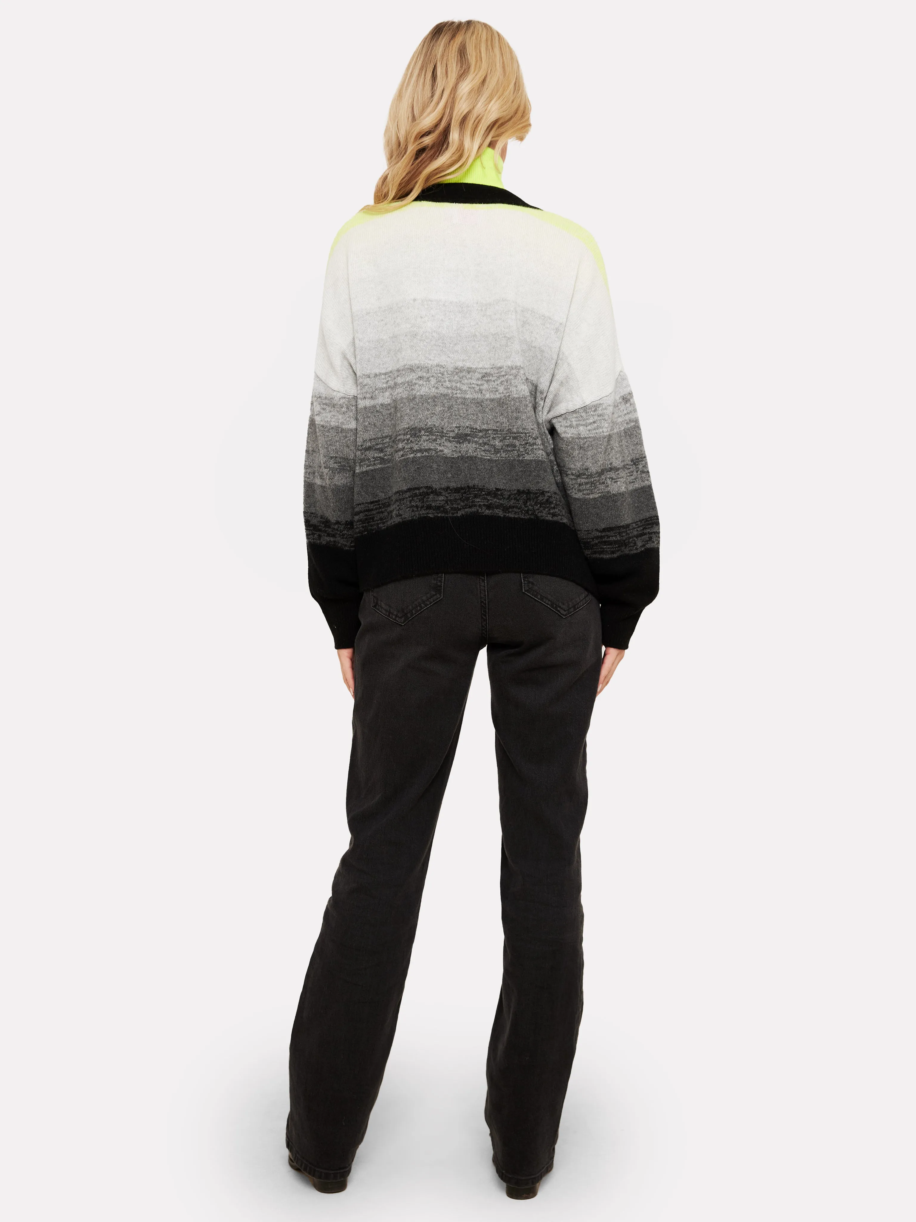 Gradient Fade Cashmere Cardigan