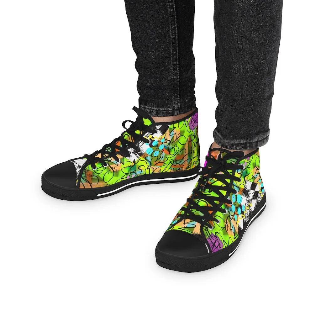 Graffiti life Men's High Top Sneakers