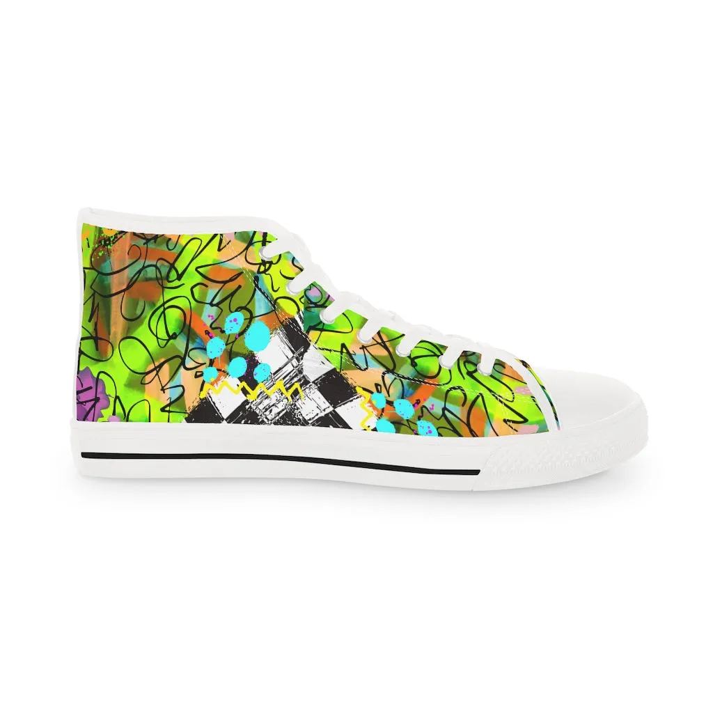 Graffiti life Men's High Top Sneakers