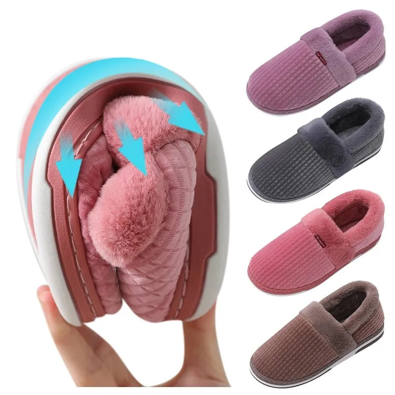 Groovywish Men Colorful Home Fur Slippers Winter Shoes