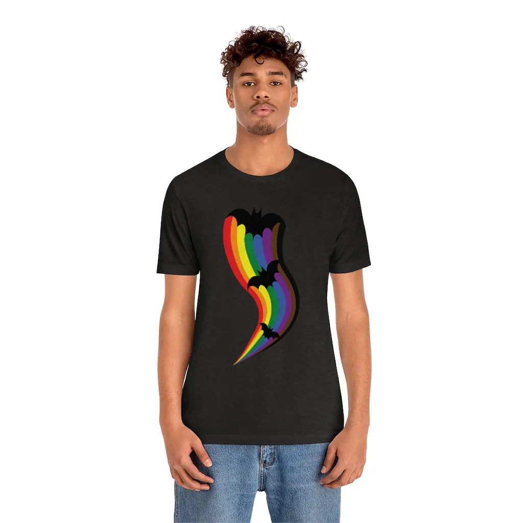 Halloween Pride Rainbow Bats Tee - Unisex Shirt