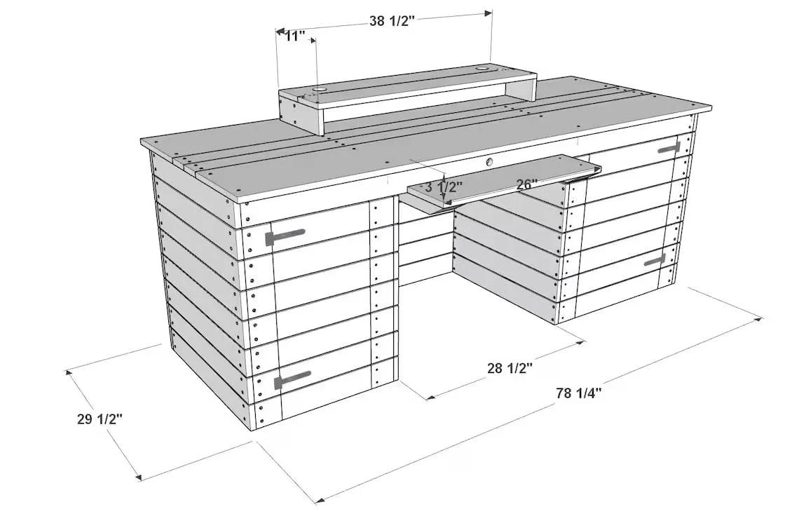 Home &  Office Computer Study Table With Pre-laminated Particle Board