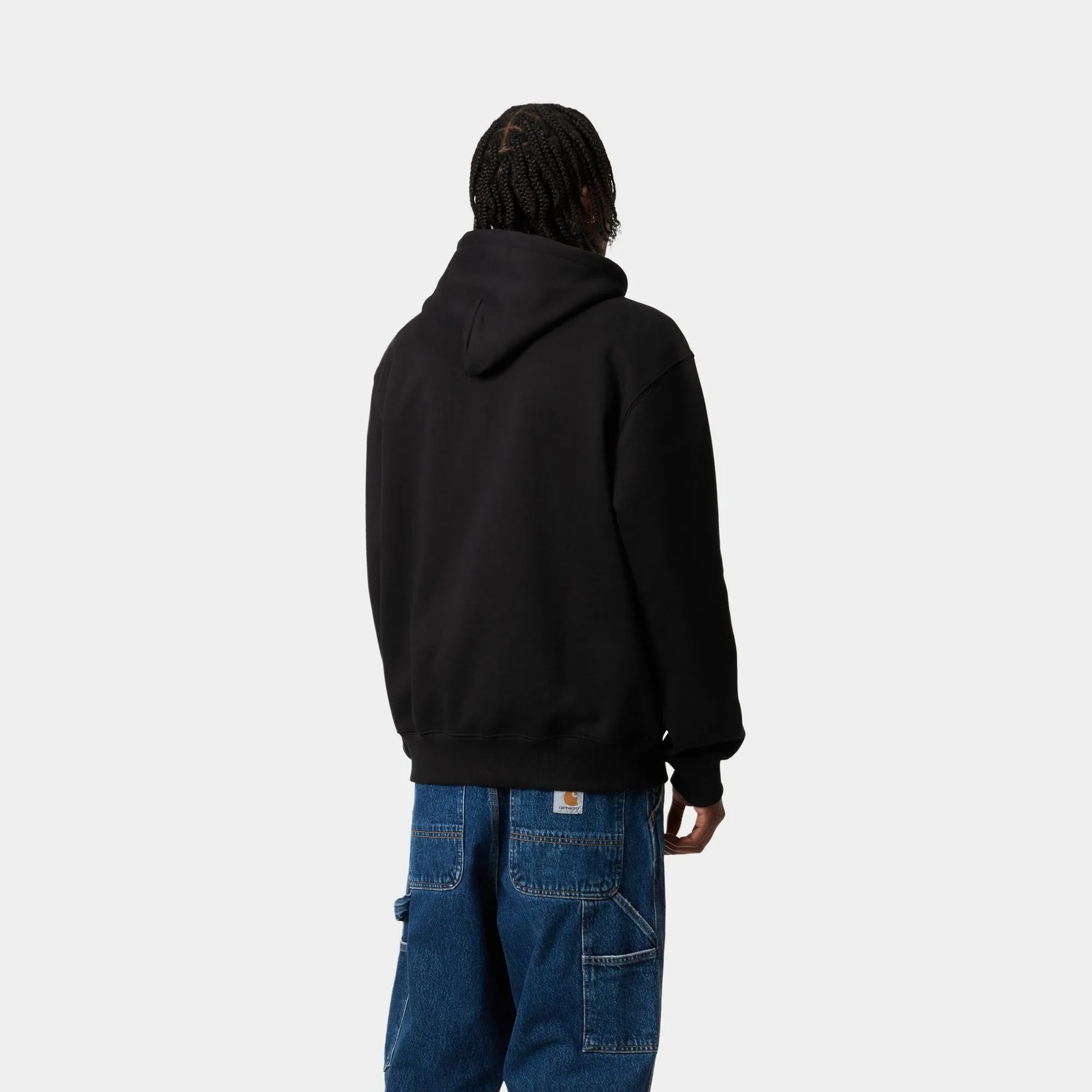 Hooded Carhartt Sweatshirt | Black / White