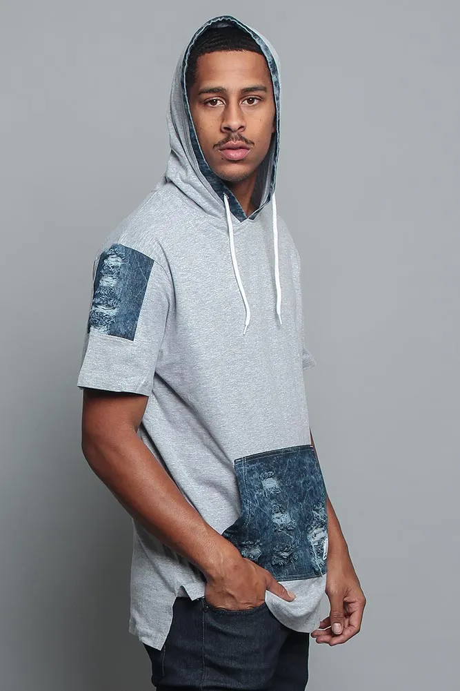 Hooded Denim T-Shirt