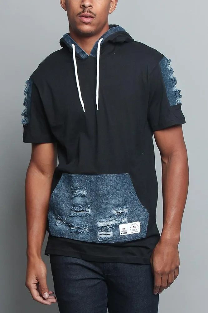 Hooded Denim T-Shirt