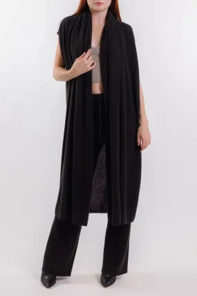 HOODED DRAPE DUSTER