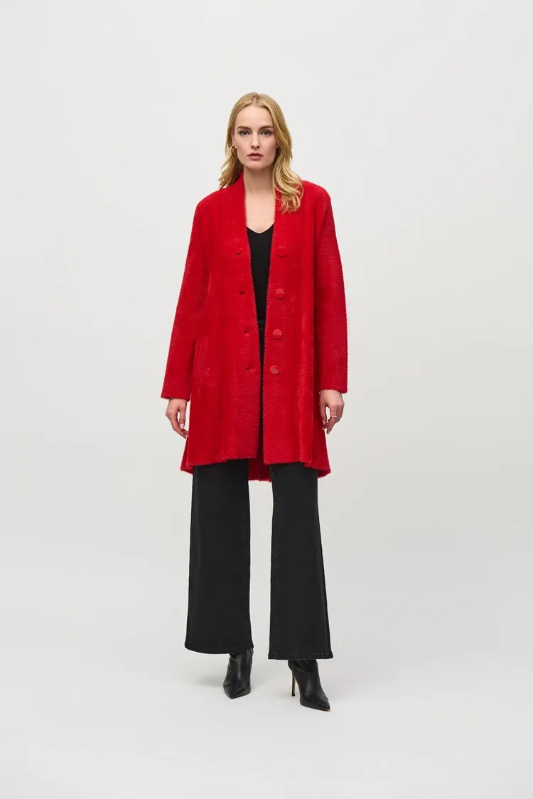 Joseph Ribkoff Sweater Knit Flared Coat