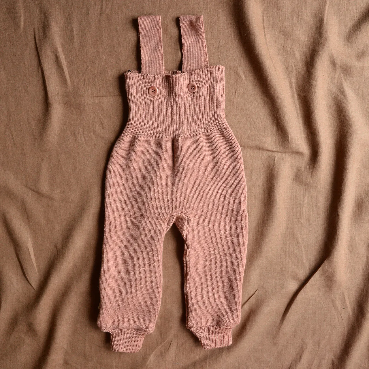 Knitted Dungarees in Organic Merino Wool (3m-3y)