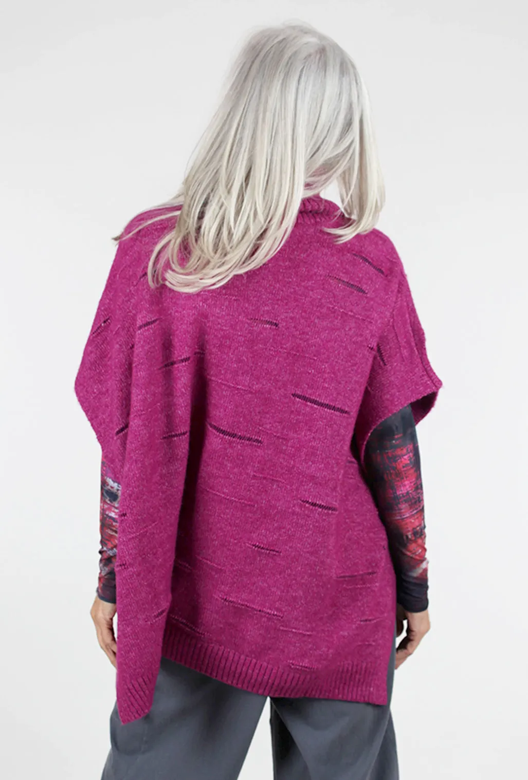 Limi Cowl Poncho, Orchid