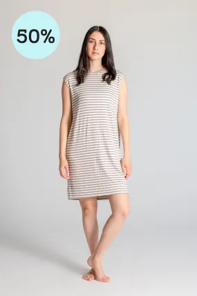 Limited Edition Striped Cup Sleeve Dress