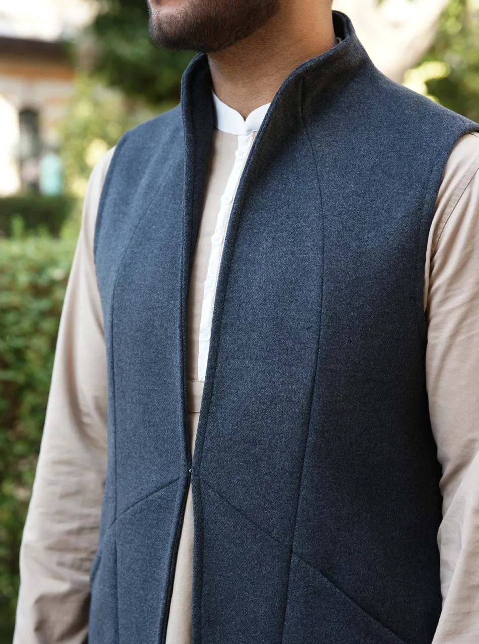 Long Wool Waistcoat