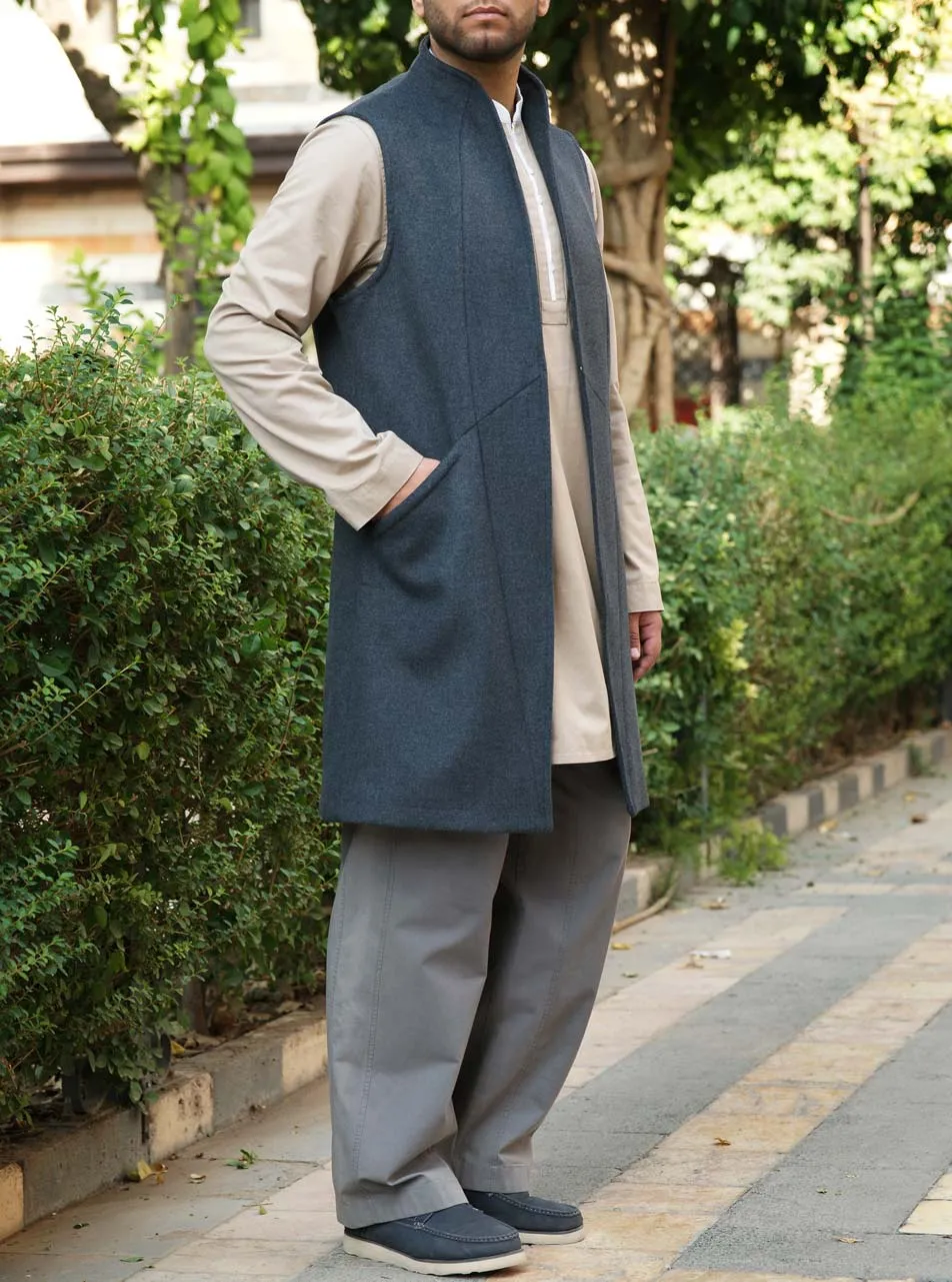 Long Wool Waistcoat