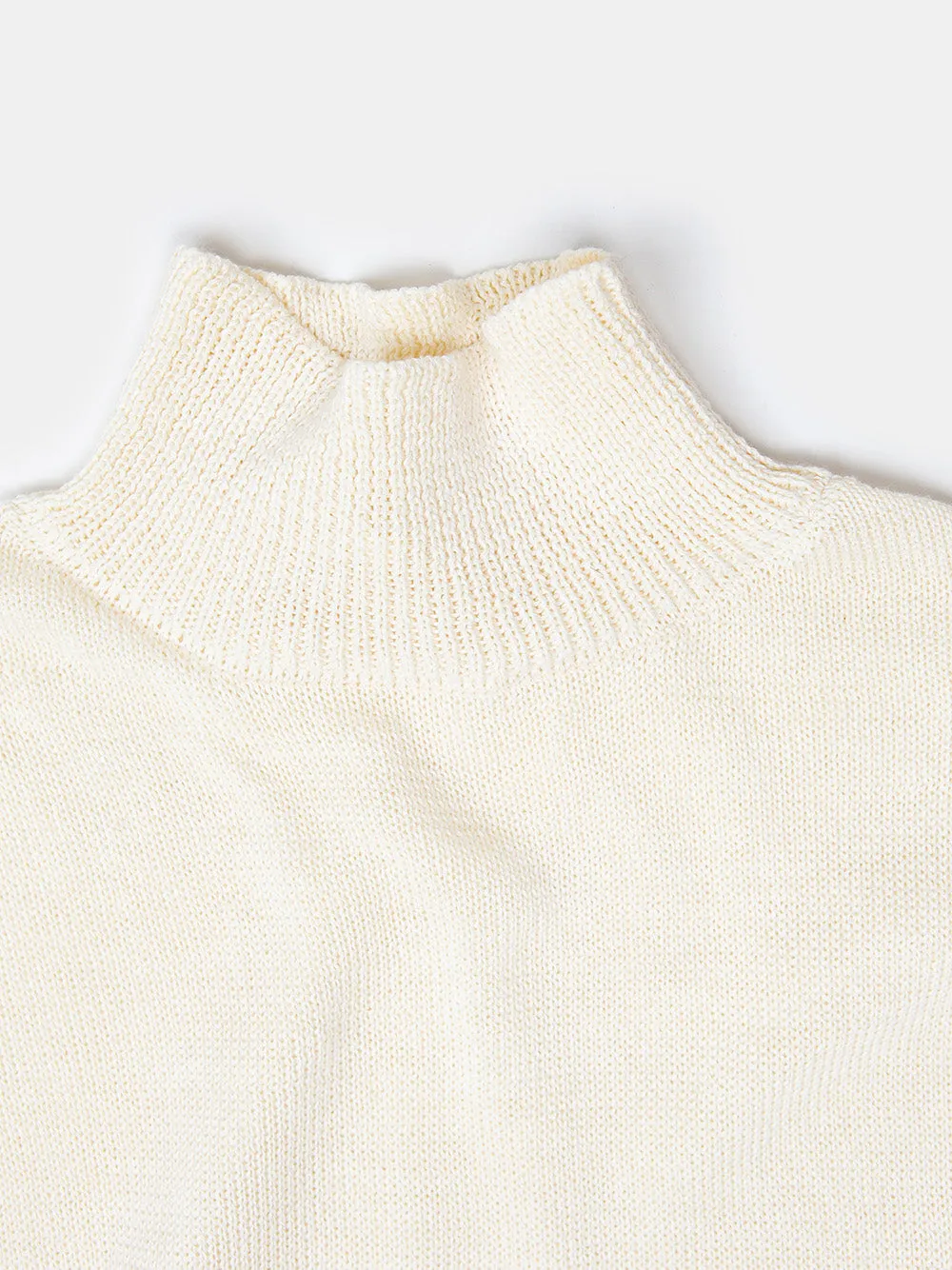 Matilda Pima Cotton Turtleneck in Natural