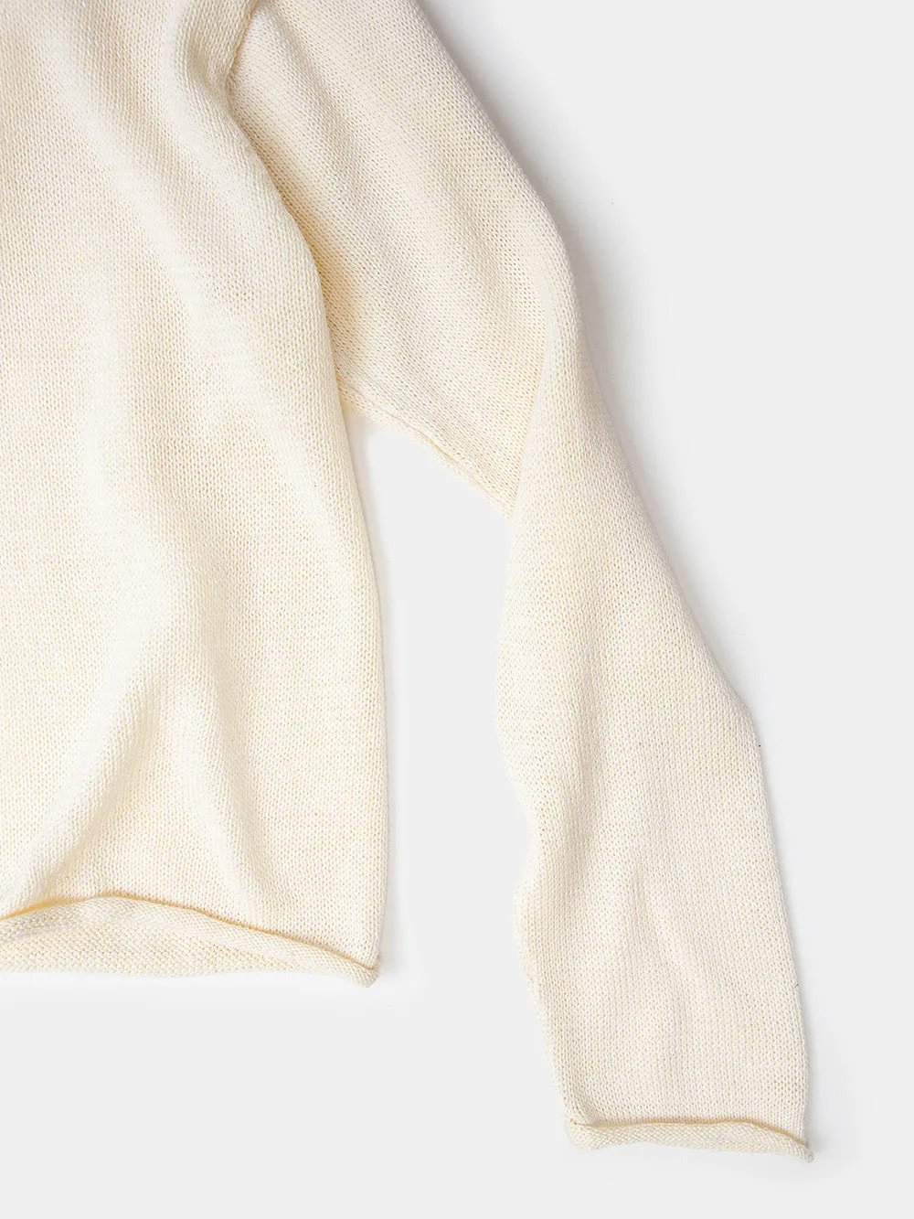 Matilda Pima Cotton Turtleneck in Natural