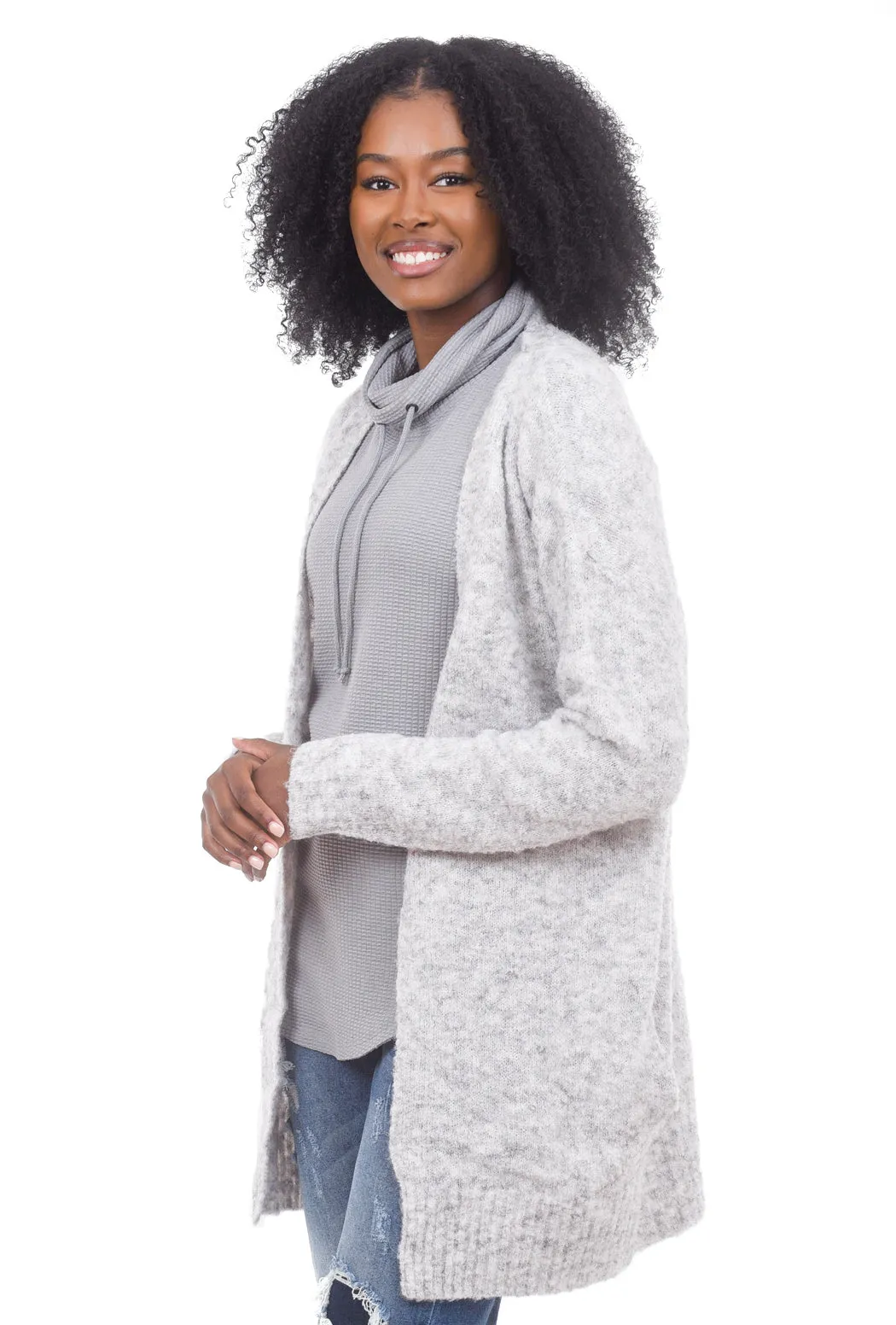 Melissa Long Cardigan, Light Gray