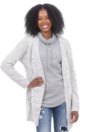 Melissa Long Cardigan, Light Gray