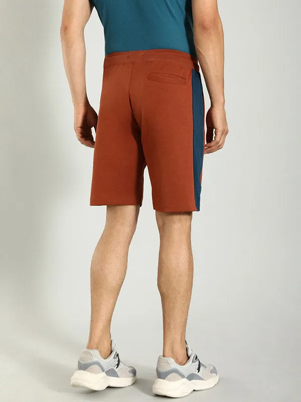 Men Color Block Cotton Blend Shorts