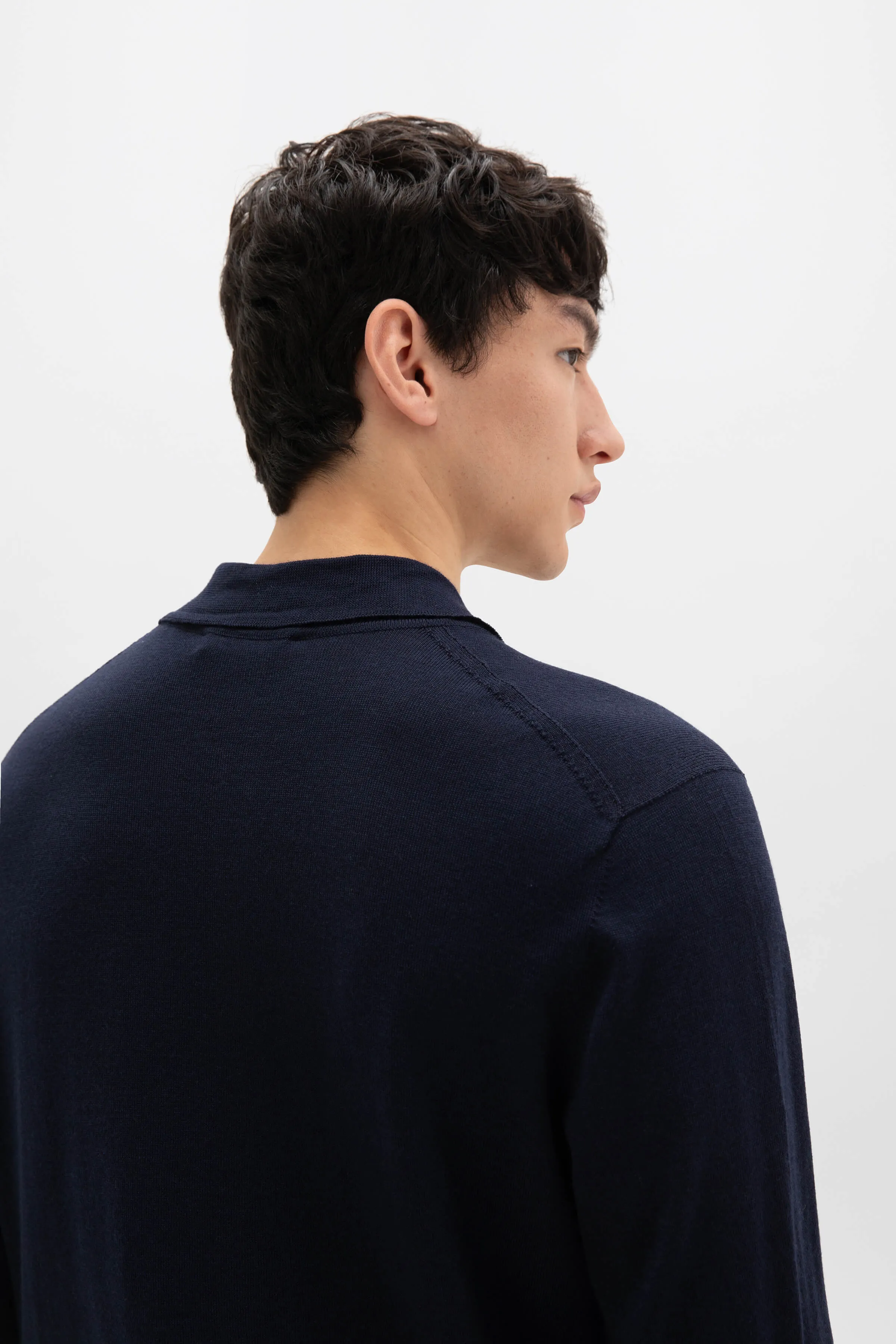 Merino Long Sleeve Poloshirt