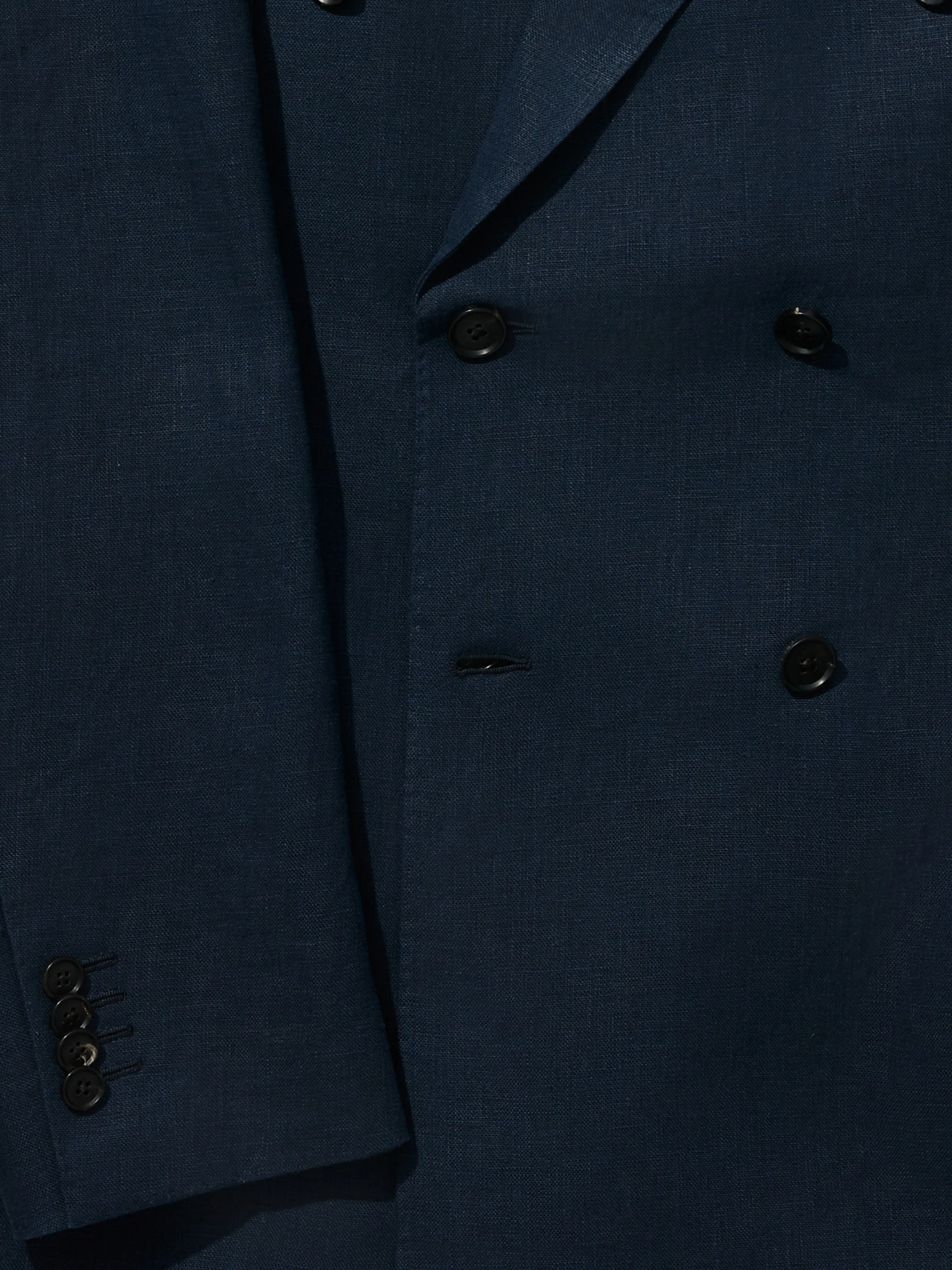 Navy Blue Linen Jacket (DB)