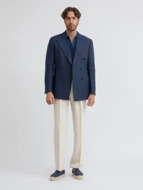 Navy Blue Linen Jacket (DB)