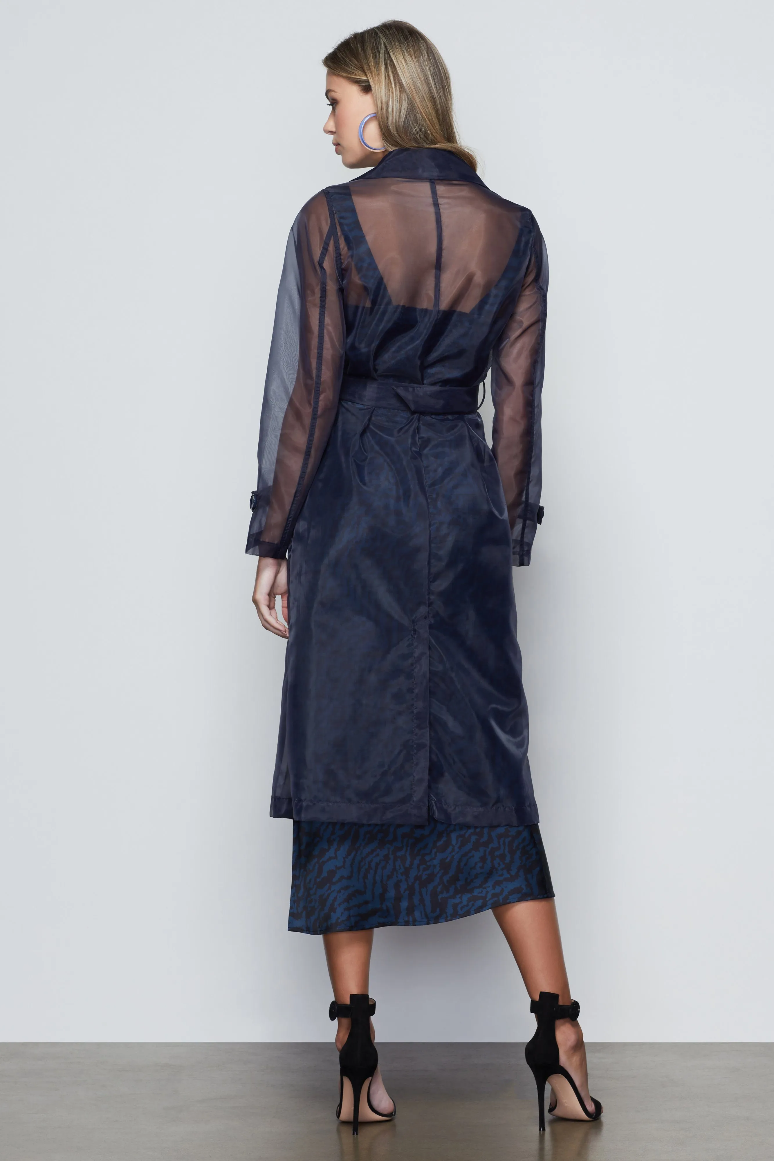 OFF DUTY ORGANZA TRENCH | NAVY001