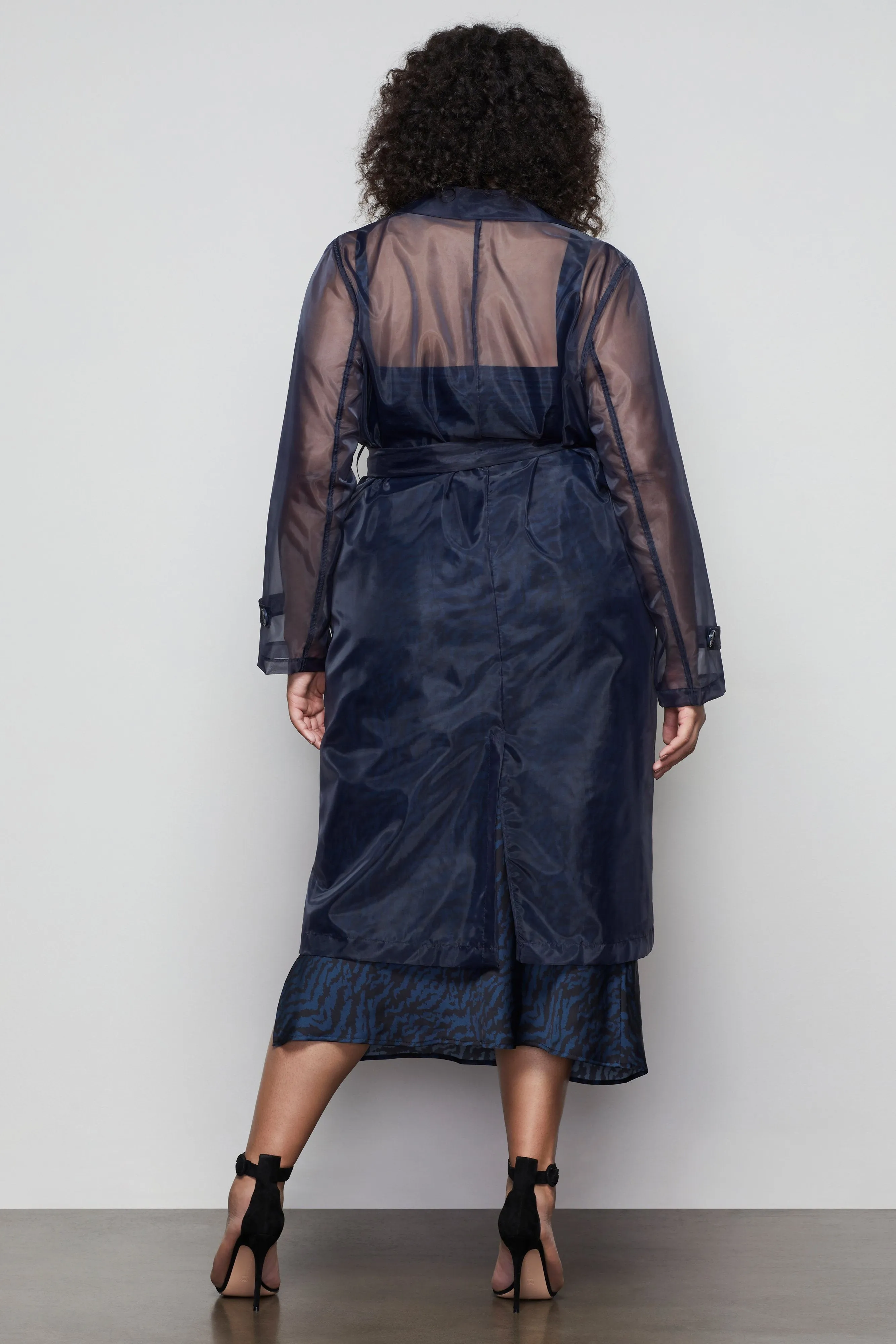 OFF DUTY ORGANZA TRENCH | NAVY001