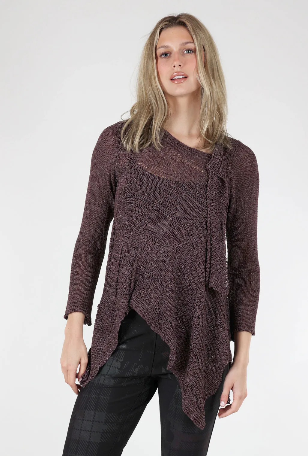 Overlapping Asym Sweater, Port