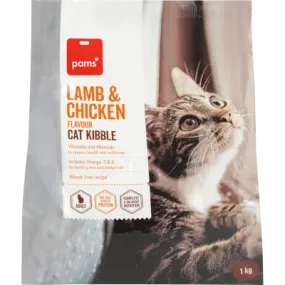 Pams Lamb & Chicken Flavor Cat Kibble 1kg