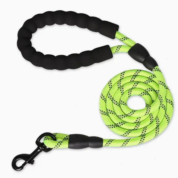 Pet Leash With Reflective Rope & Padded Handle For All Sizes of Dogs