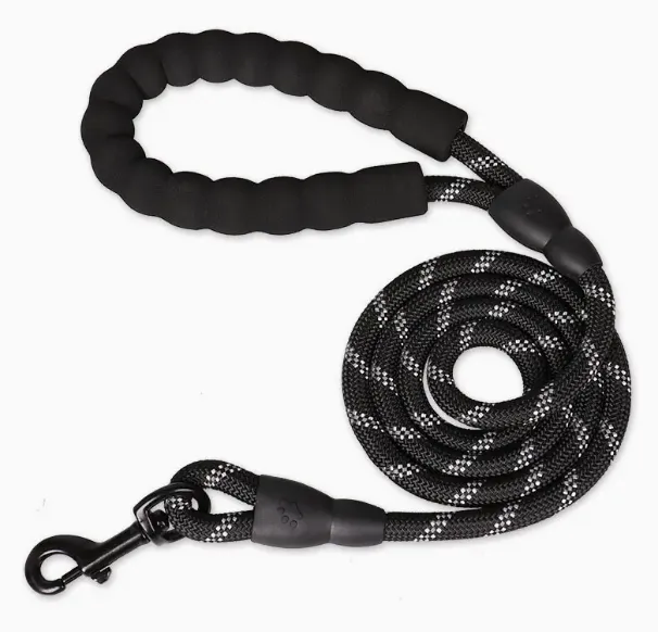 Pet Leash With Reflective Rope & Padded Handle For All Sizes of Dogs