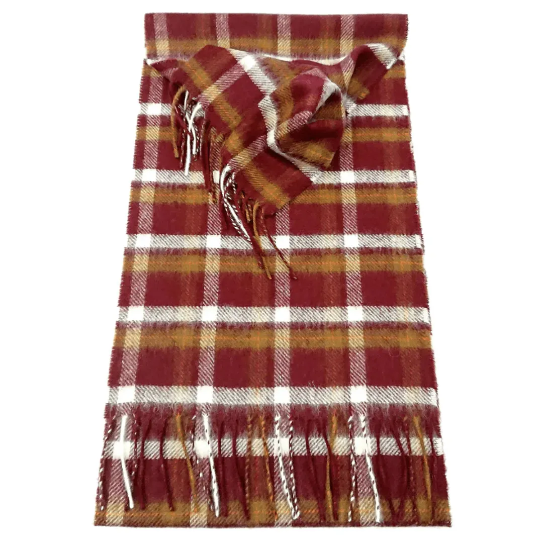 Scottish Cashmere Check Scarves