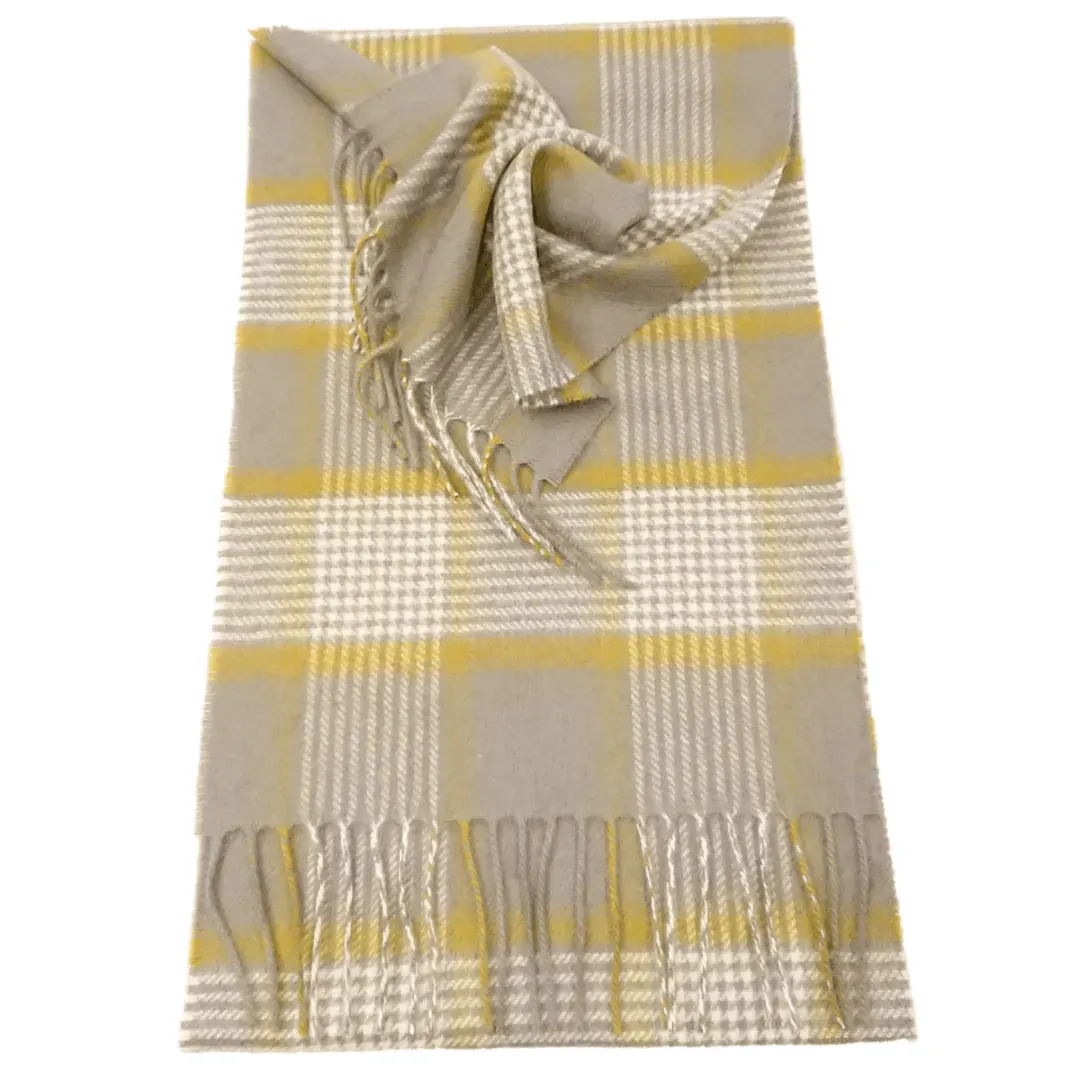 Scottish Cashmere Check Scarves