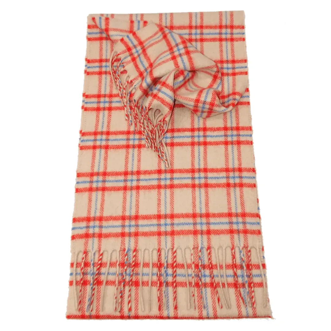 Scottish Cashmere Check Scarves