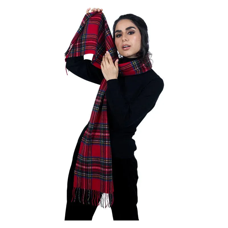 Scottish Cashmere Check Scarves