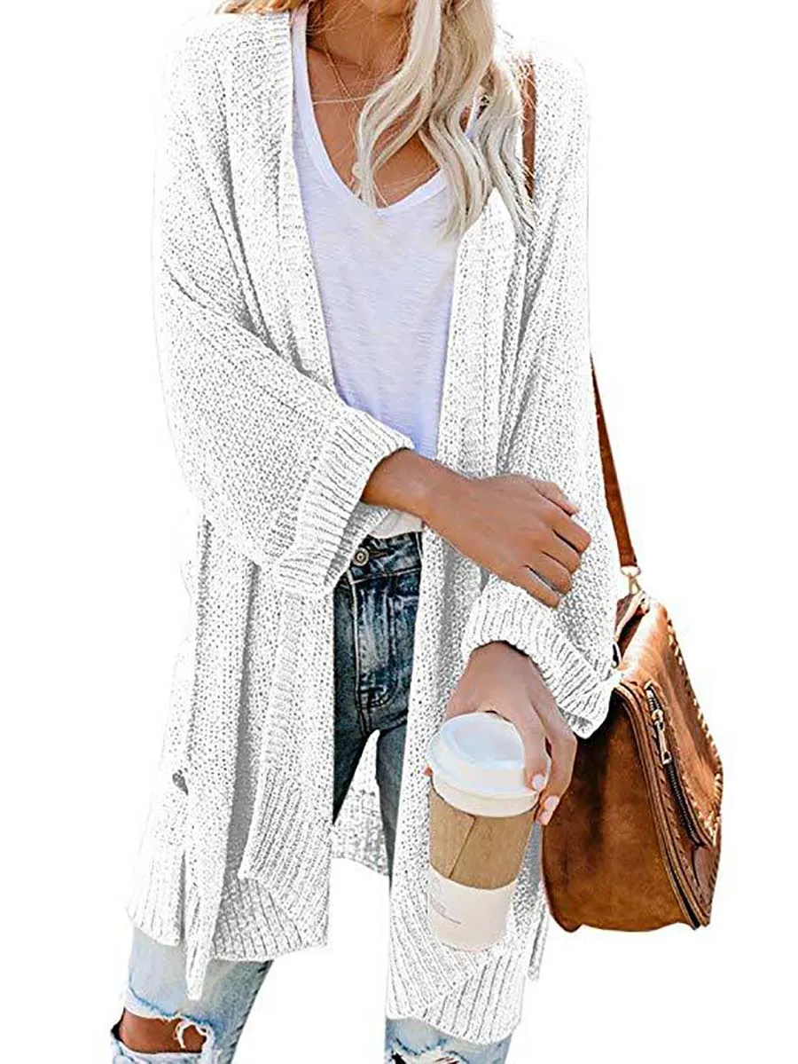 Solid Color Knitted Cardigan(10 colors)