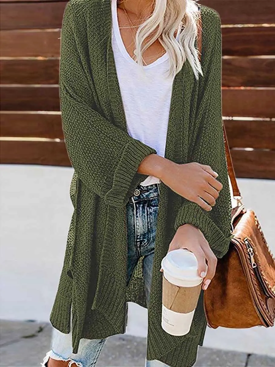 Solid Color Knitted Cardigan(10 colors)