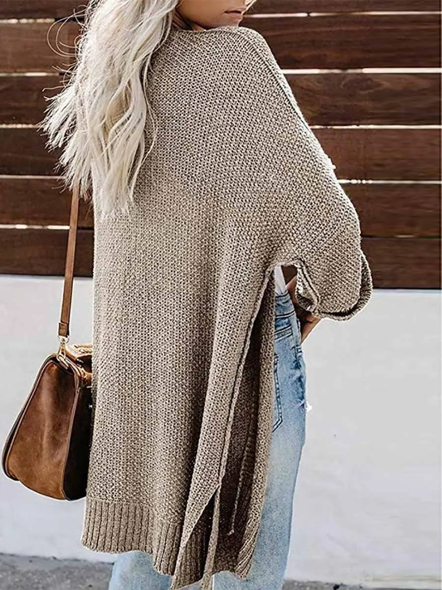 Solid Color Knitted Cardigan(10 colors)