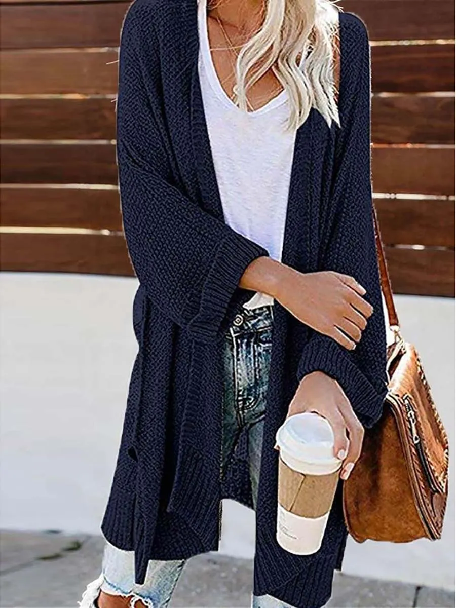 Solid Color Knitted Cardigan(10 colors)