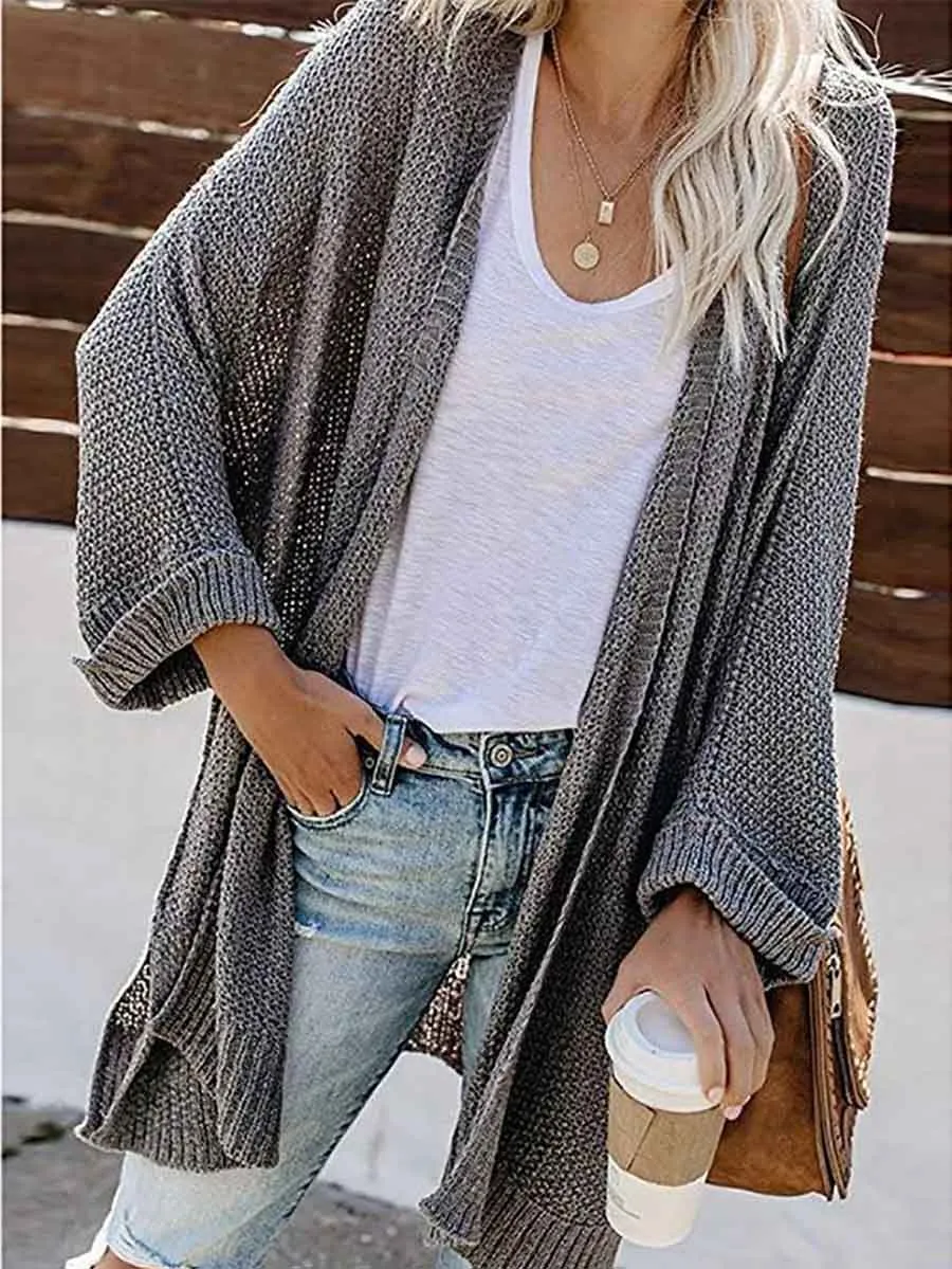 Solid Color Knitted Cardigan(10 colors)