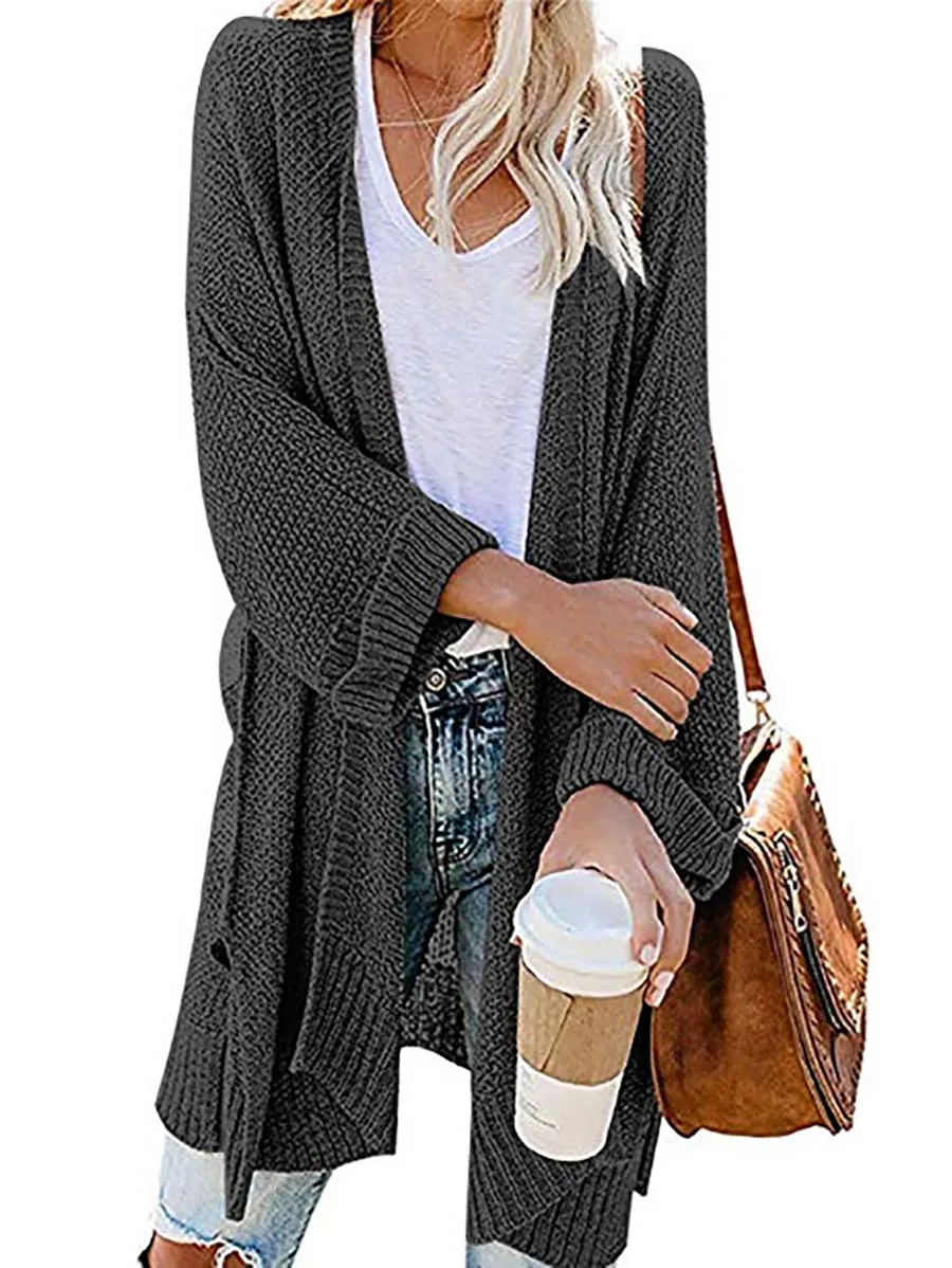 Solid Color Knitted Cardigan(10 colors)