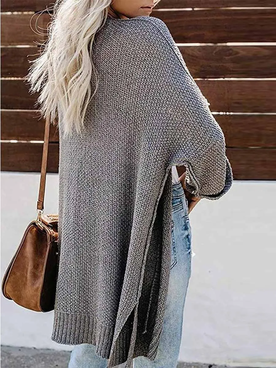 Solid Color Knitted Cardigan(10 colors)