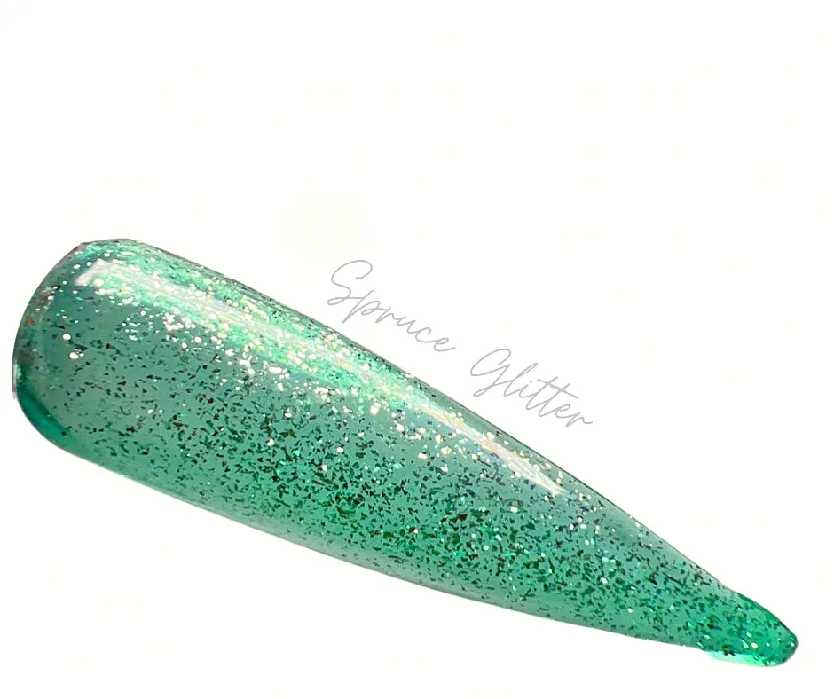 Spruce Glitter-Platinum Glitter Builder Gel