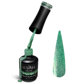 Spruce Glitter-Platinum Glitter Builder Gel