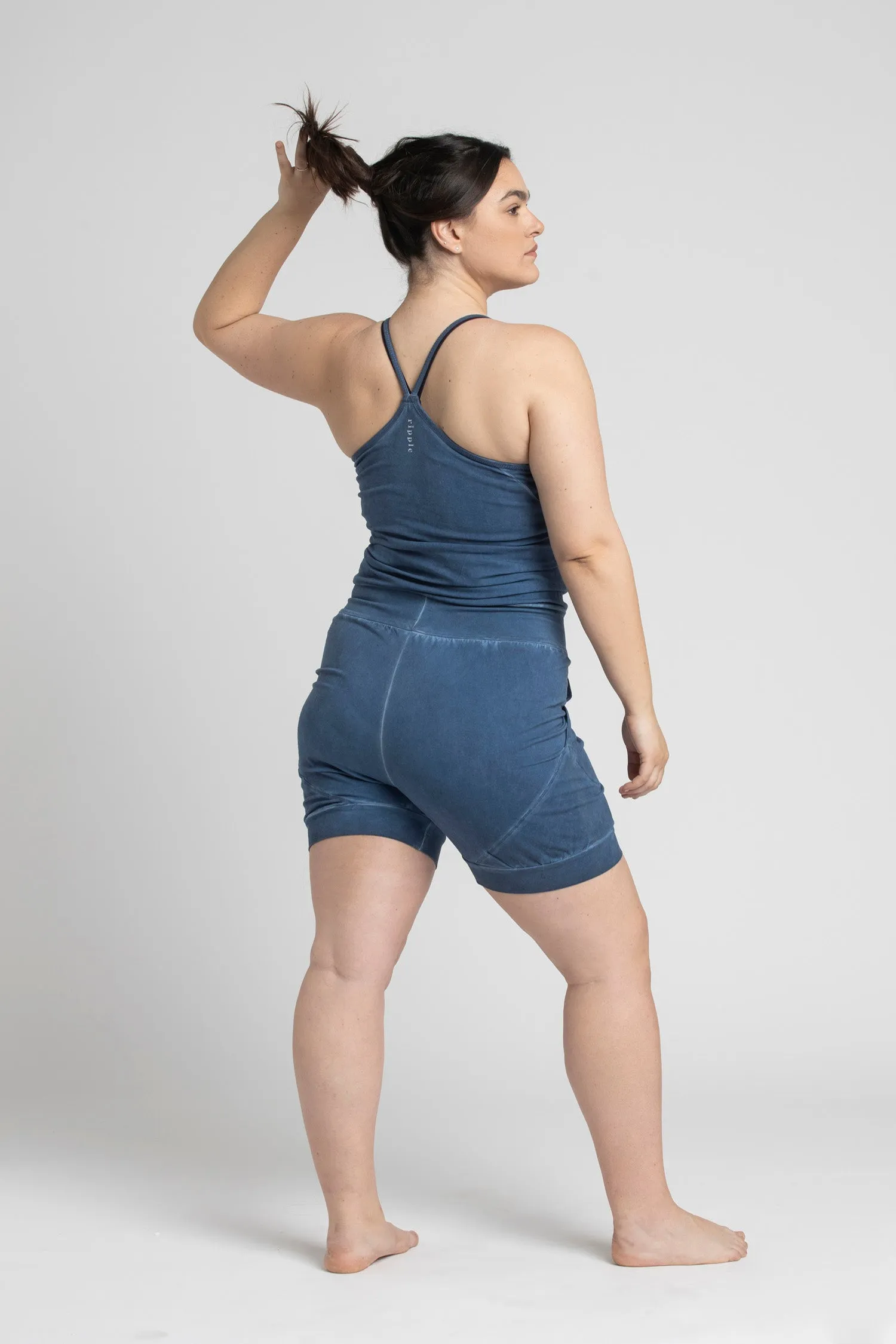 Stonewash Short Yoga Jumpsuit