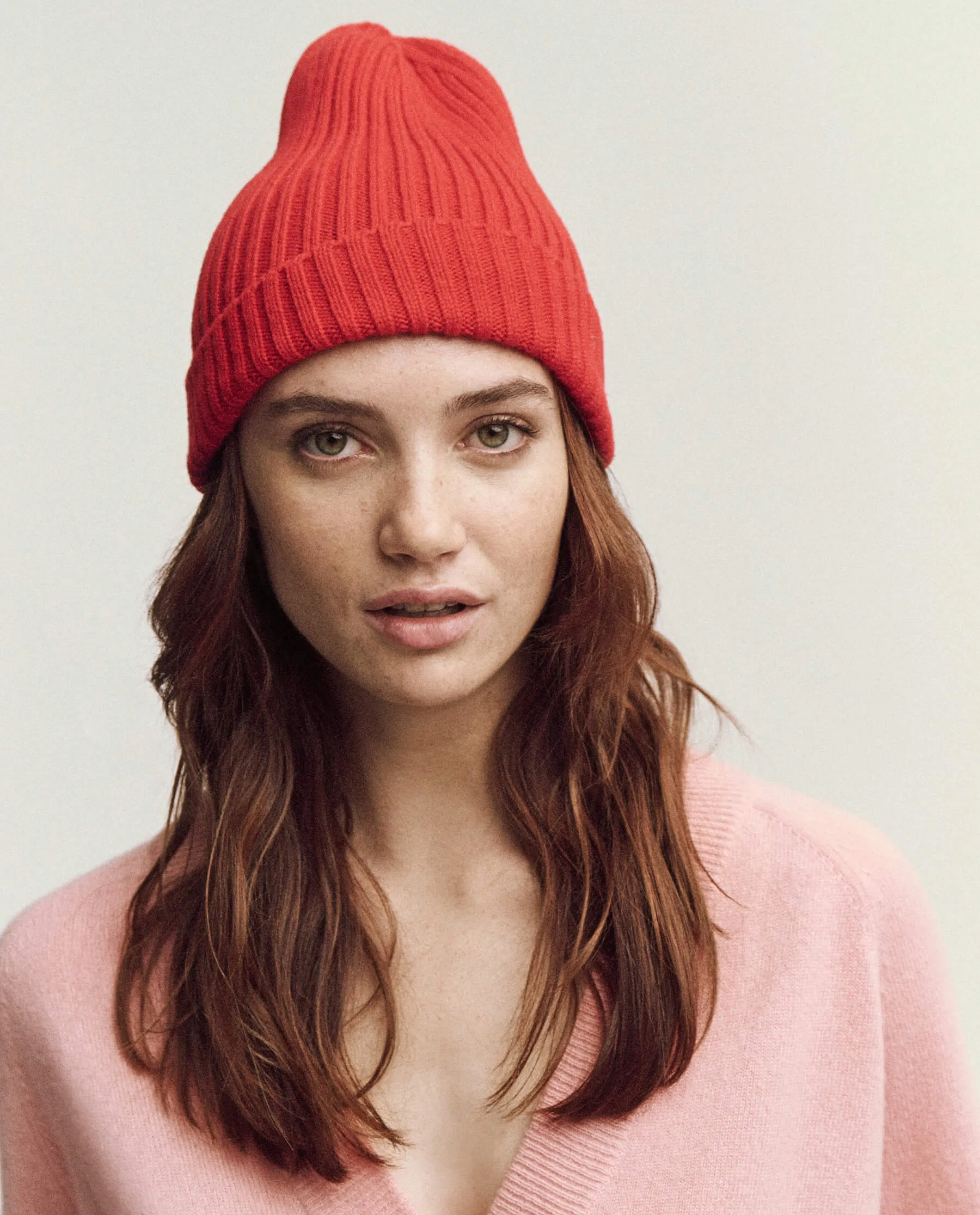 The Cashmere Hat. -- Bright Red