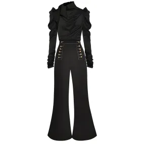 The Lucretia Long Sleeve Jumpsuit - Multiple Colors