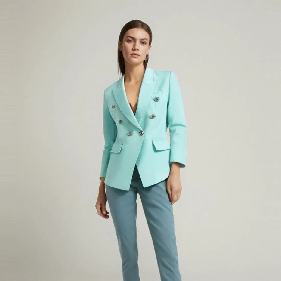 The Priscilla Slim Fit Blazer - Mint