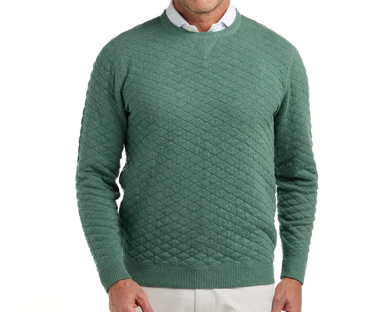 The Ward Sweater: Heathered Dark Sage