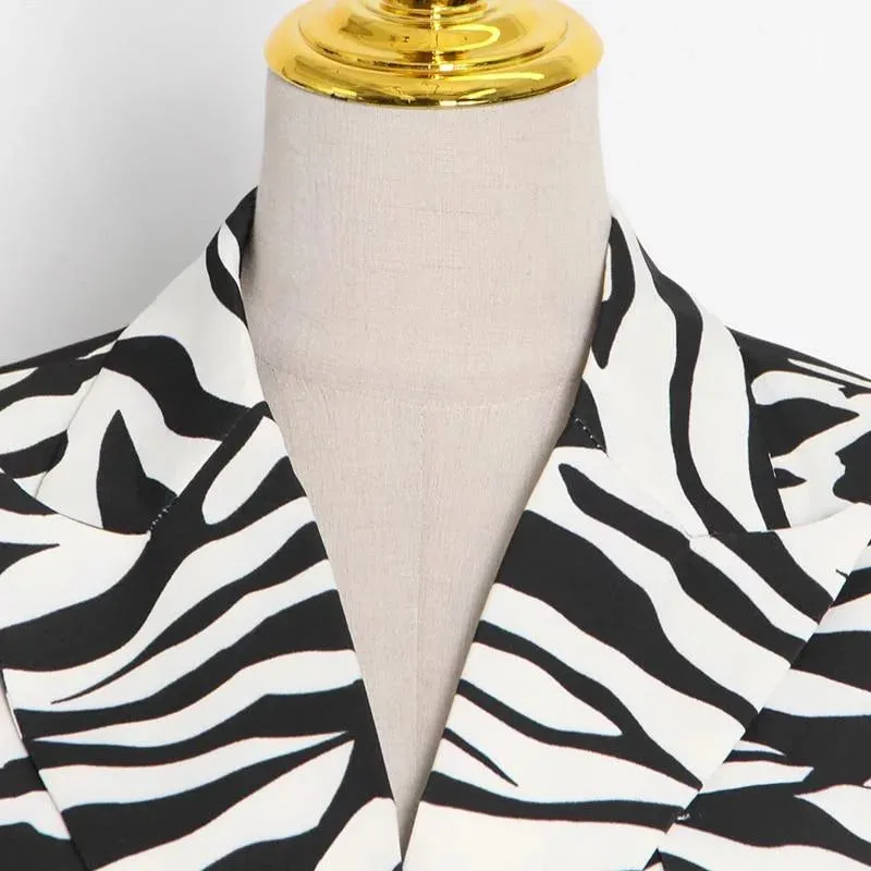 The Zebra Long Tail Blazer